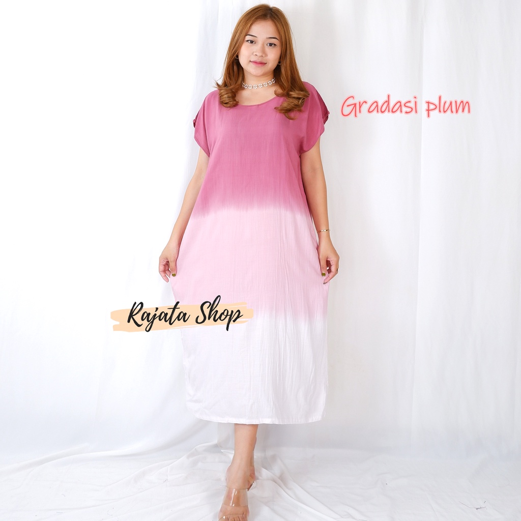 DASTER BALI NON BUSUI JUMBO XXL-XXL GRADASI PLUM