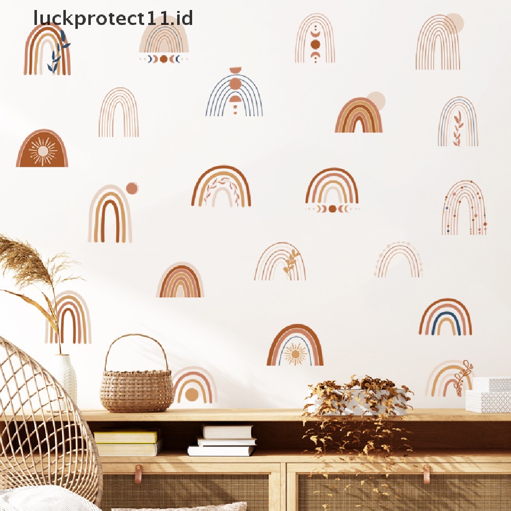 //HG&amp;ID// Rainbow Wall Stickers For Kids Rooms Nordic Bohemia Style Decorative Sticker .