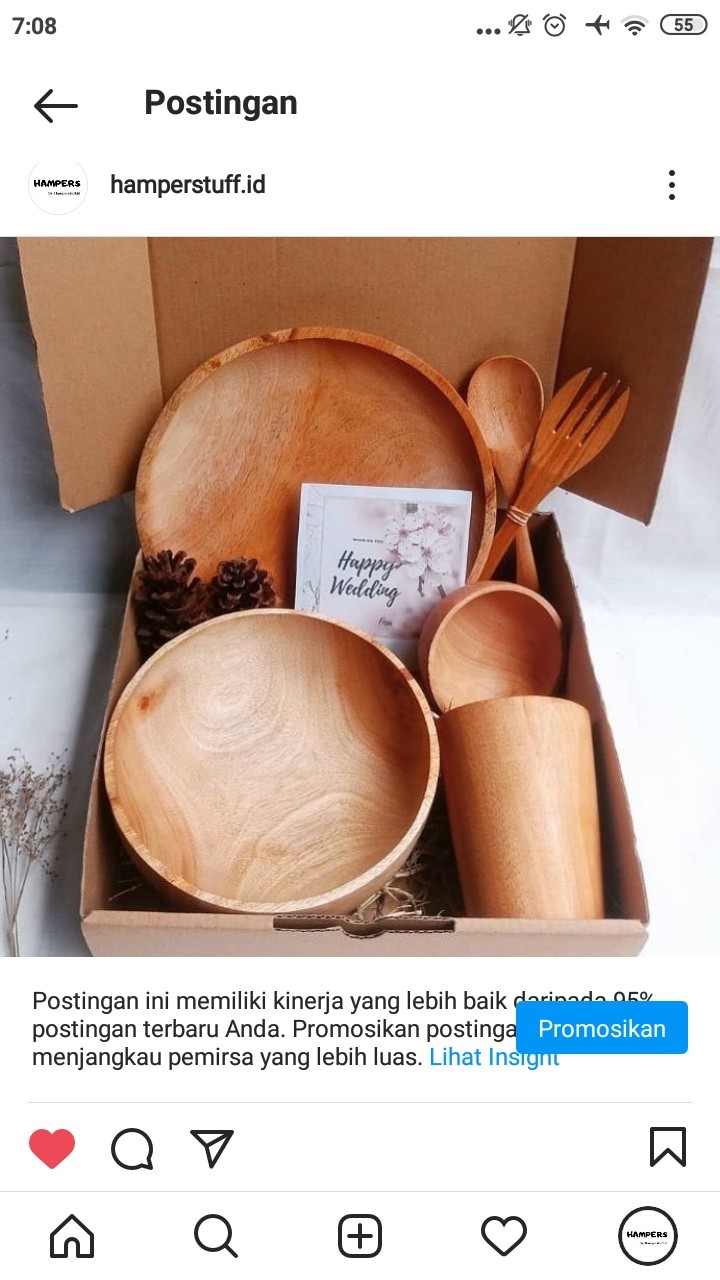 Sendok Garpu Kayu Set 17cm Aren