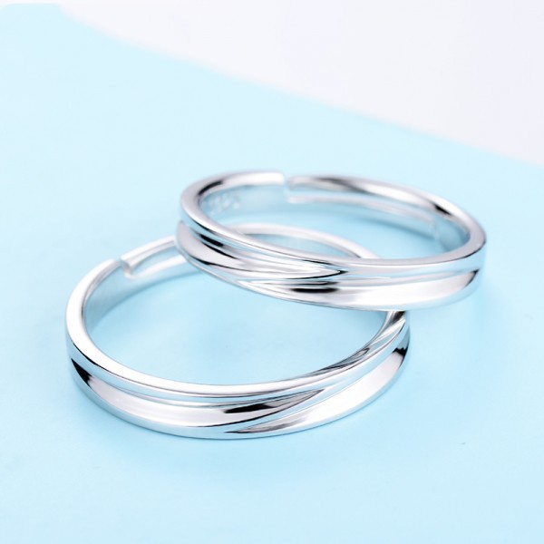 Cincin Kawin Asli Wanita Ring Perak 925 Murni Murah Perak Couple Ring Sepasang Silver 925 Cincin Hit