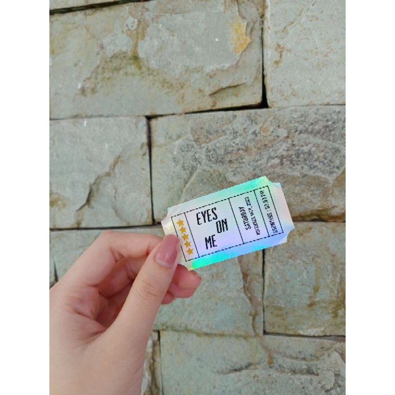 [A3] CUSTOM STIKER HOLOGRAM KPOP A3 (BACA DESKRIPSI)