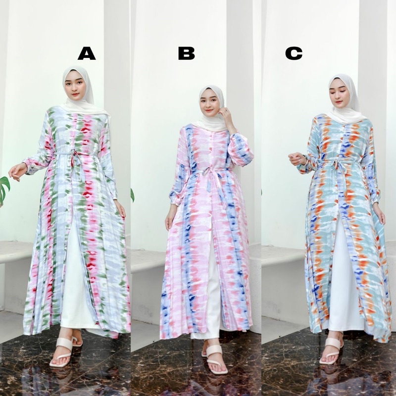 RAIN MAXI (ld104, pjg 133) - Gamis Busui Tie Dye