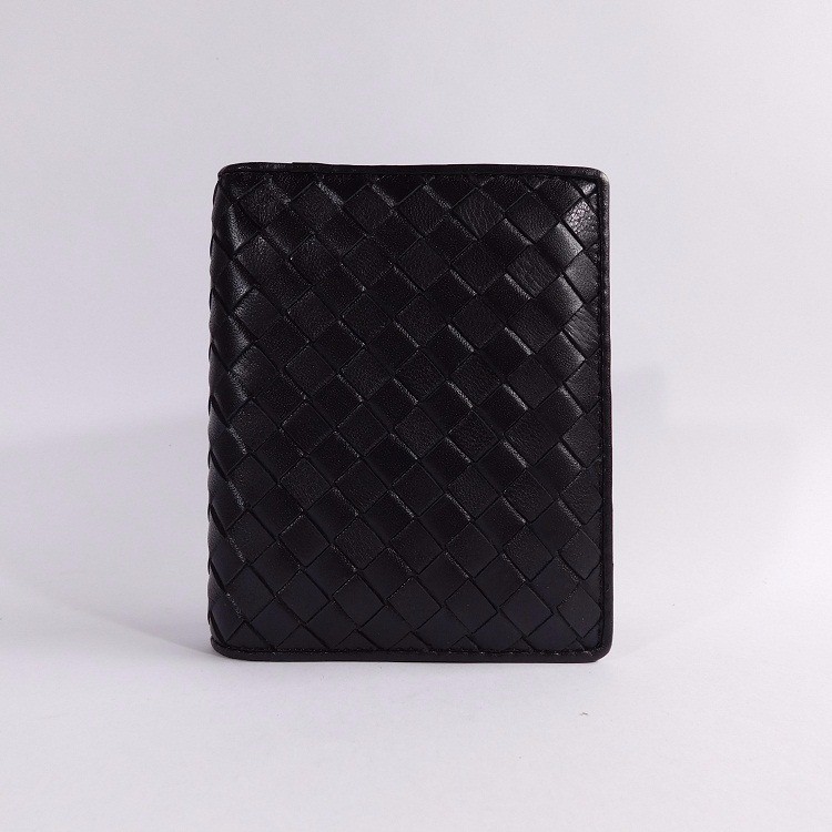 [PROMO] DOMPET KULIT PRIA BERDIRI IMPORT BRANDED | BOTTEGA VENETA 1713 BLACK