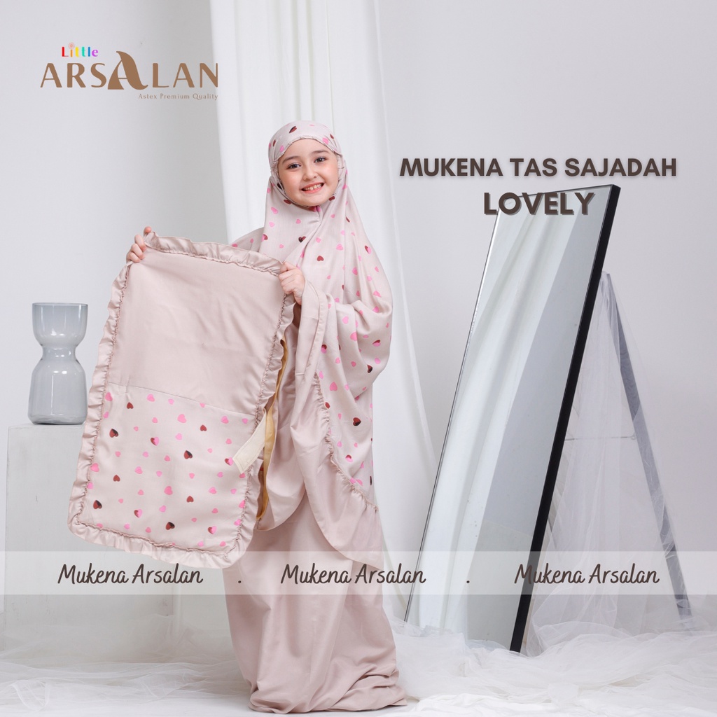 Mukena Anak Sajadah 2in1 | Mukena Anak Rayon Umur 9-12 tahun | Mukena Arsalan