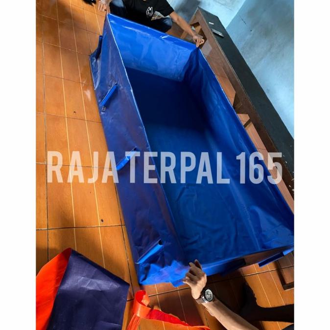 Kolam Terpal Slot Pipa 150X80X40 Orchid +Pembuangan Air