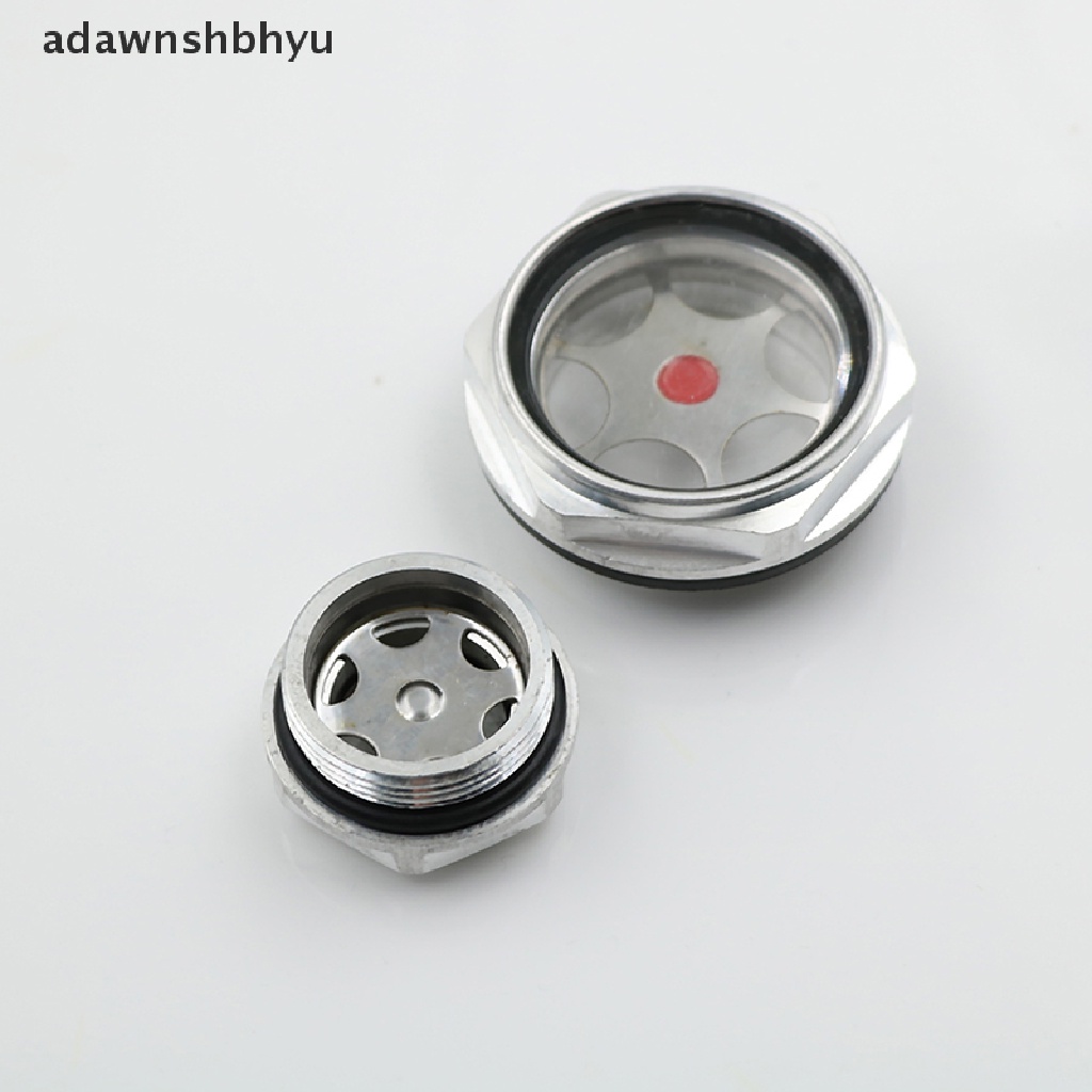 Adawnshbhyu 16mm-48mm male Drat metal air compressor oil level sight glass