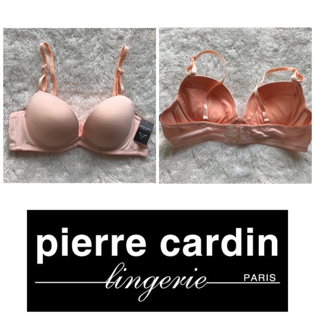 Pierre cardin bra push up peach berkawat original sale