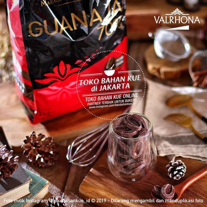 

Valrhona Guanaja 70% Dark Chocolate 100gr Couverture Coklat Coin Pahit BERKUALITAS