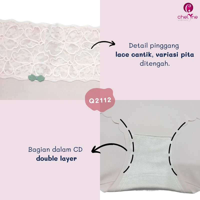 CD Wanita Chelyne Q2078 / Q2112 Dengan Bahan Premium Dan Lace Menarik