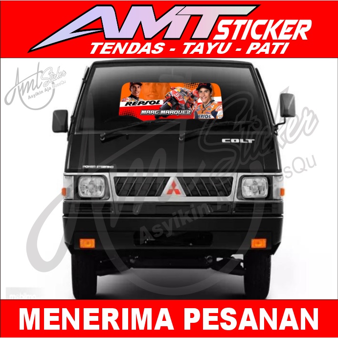 [TERBARU] STICKER KACA DALAM BELAKANG PICK UP L300 BISA REQUEST GAMBAR