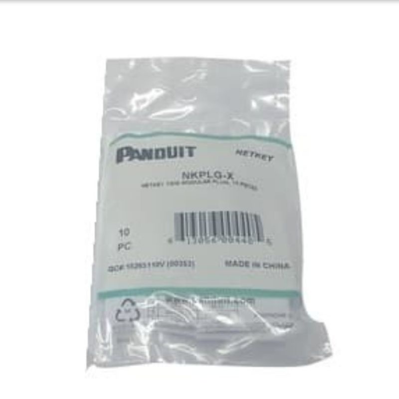 PANDUIT NKPLG-X Connector RJ45 Cat 5 / 6 Netkey isi 10pcs NKPLG-X