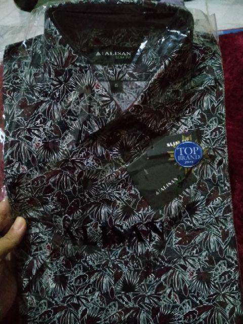Kemeja Batik Pendek Alisan Slimfit 00096