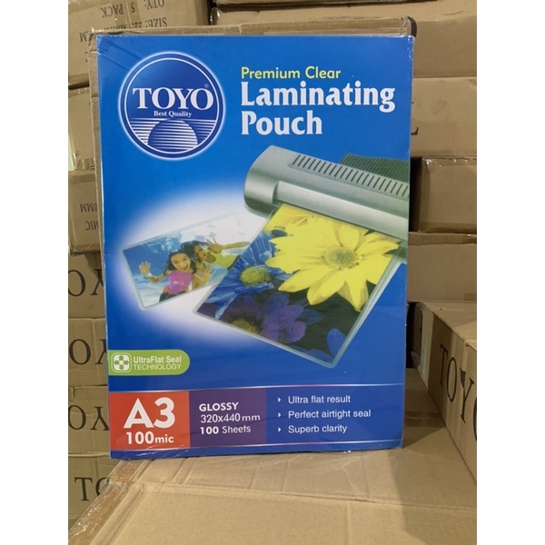 

Sale LAMINATING TOYO A3 TEBAL 100 Micron