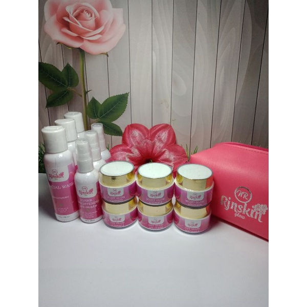 (3 Paket Usaha Reseller) - Skincare Pemutih Nr Glow - Produk Asli Original Lisensi Resmi Bpom