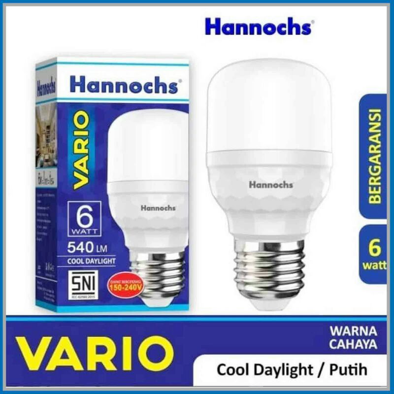 Lampu Murah Berkualitas Hannochs Vario 6 Watt putih Terang