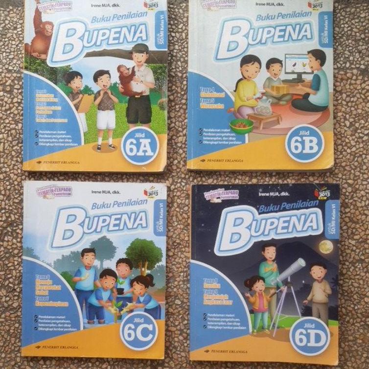 RECOMENDED buku Bupena Sd Kelas 6. 6a.6b.6c.6d Revisi Kurikulum 13.Bekas Original