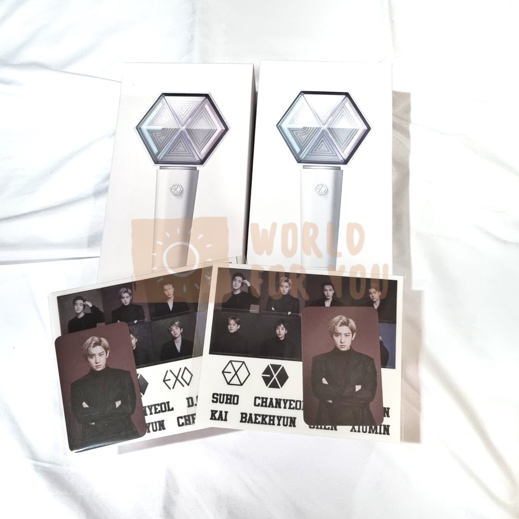 [READY] BISA INSTANT Lightstick EXO Ver. 3 Fanlight Sealed Official LS PC Random