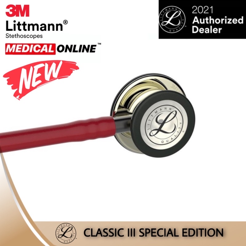 LITTMANN CLASSIC III BURGUNDY CHAMPAGNE MIRROR 5864 3M STETOSKOP LITTMAN CLASSIC 3 MEDICAL ONLINE