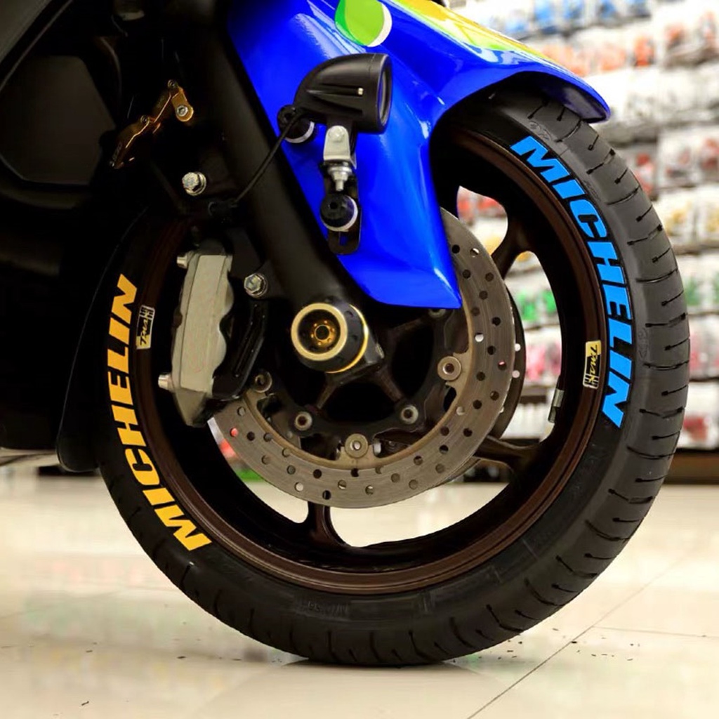 Stiker Ban Motor Michelin 3D Bahan Karet Tahan Air