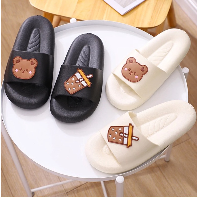 Sandal Wanita Rumah Hotel outdoor Bear And Boba Empuk Anti Licin SP55