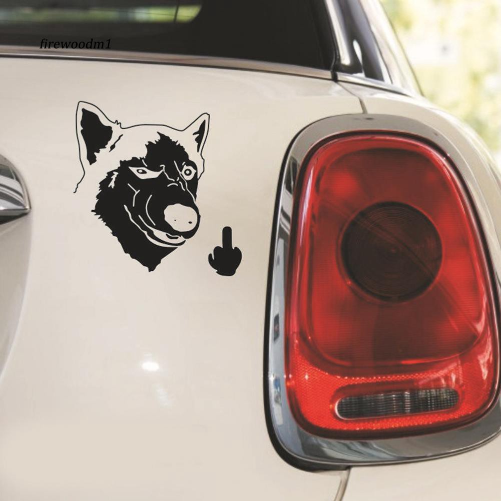 Frwd Stiker Decal Gambar Anjing Husky Keren Untuk Mobil Truk