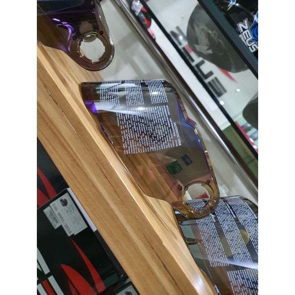 FLAT VISOR ZEUS 811 IRIDIUM BLUE / SILVER / GOLD ORIGINAL TERLARIS TERMURAH TERKECE TERKEREN