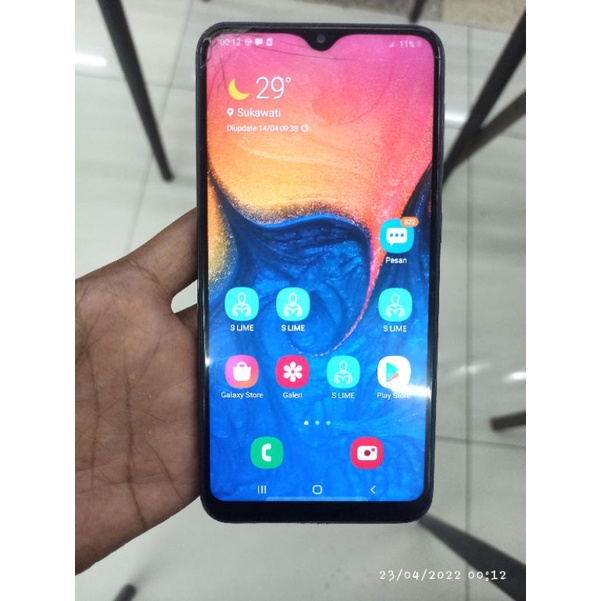 samsung A10 ram 2/32 minus retak LCD