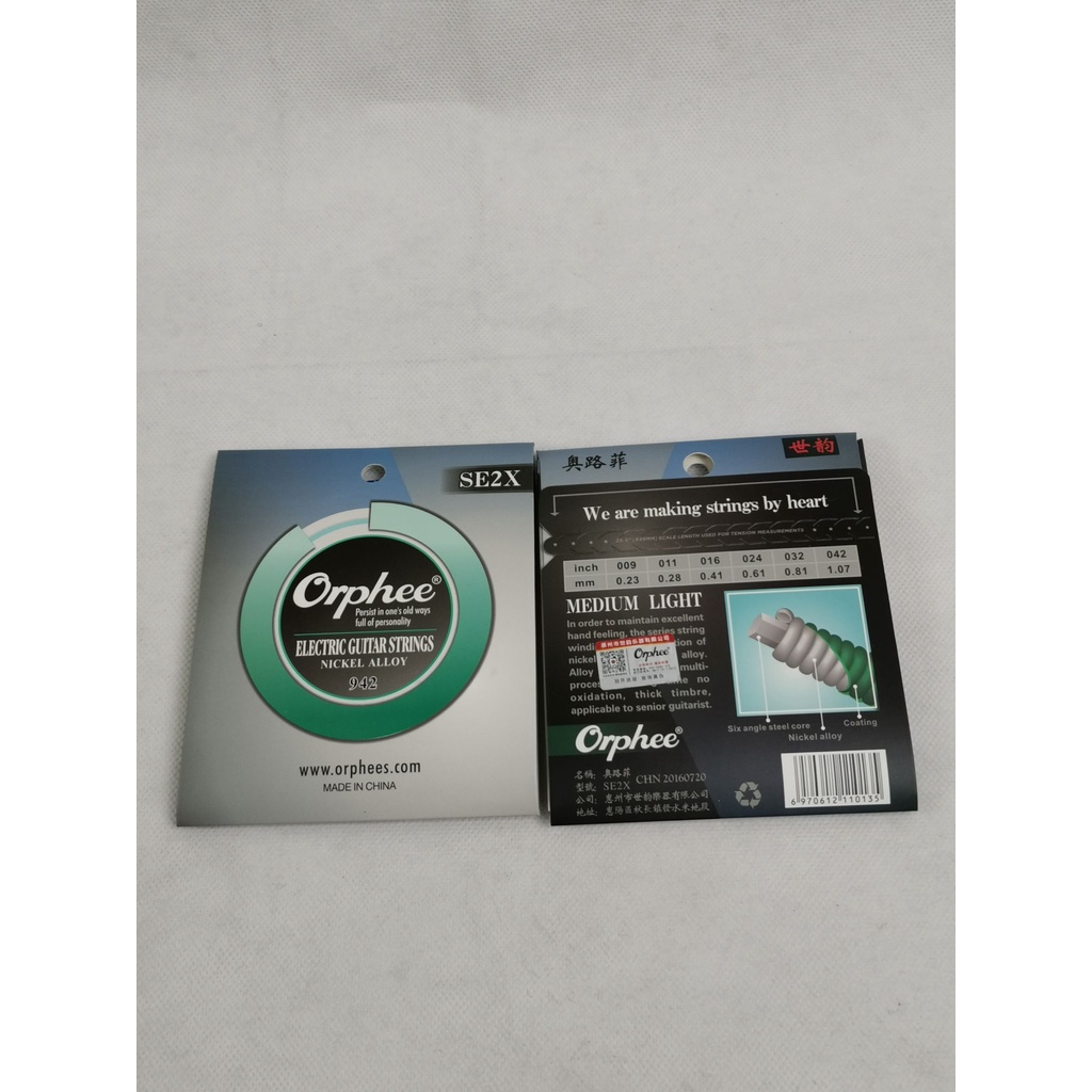 Senar Orphee SE2X senar gitar elektrik 009-042 guitar SE 2X electric strings