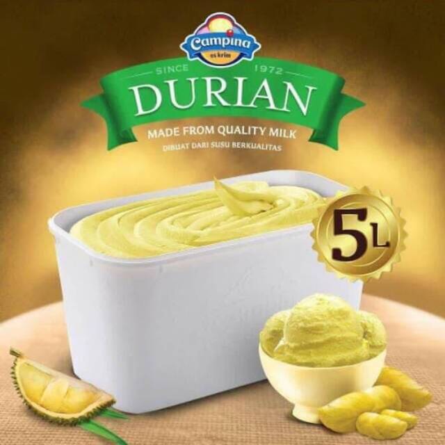 

Campina Ice Cream Durian 5 Liter