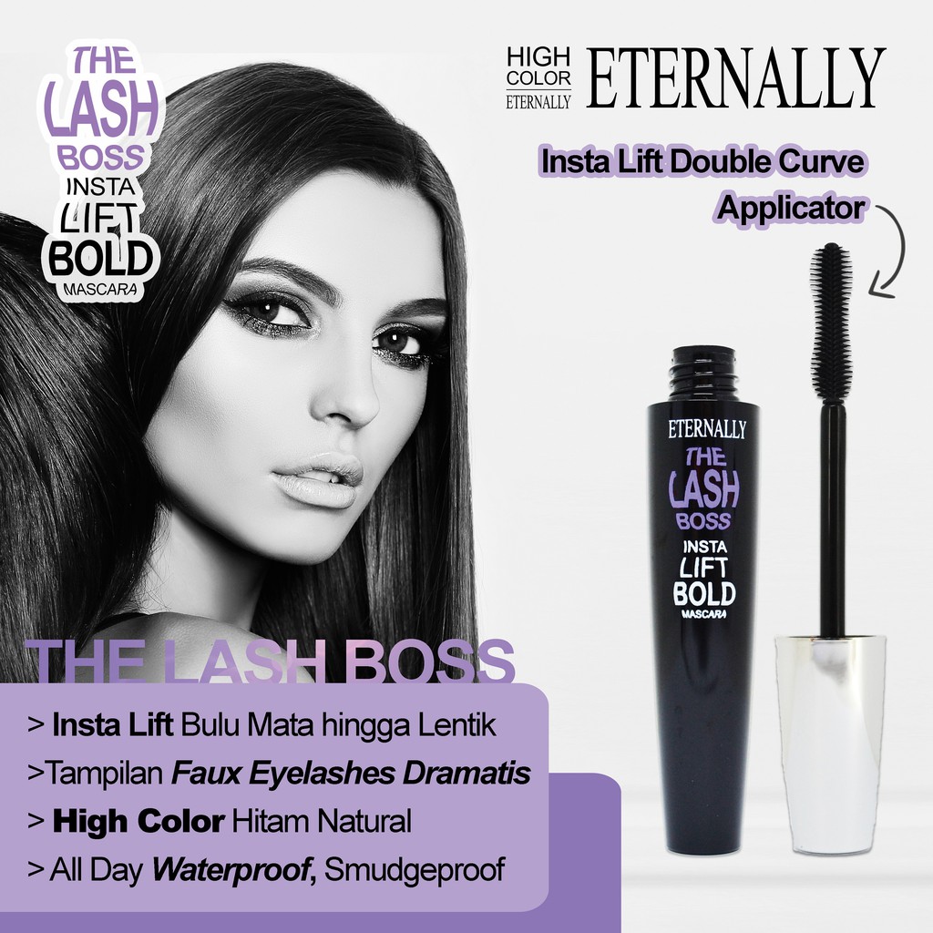 ETERNALLY The Lash Boss High Color Mascara [Maskara Efek Faux Eyelashes] ✰ ascocobeauty ✰