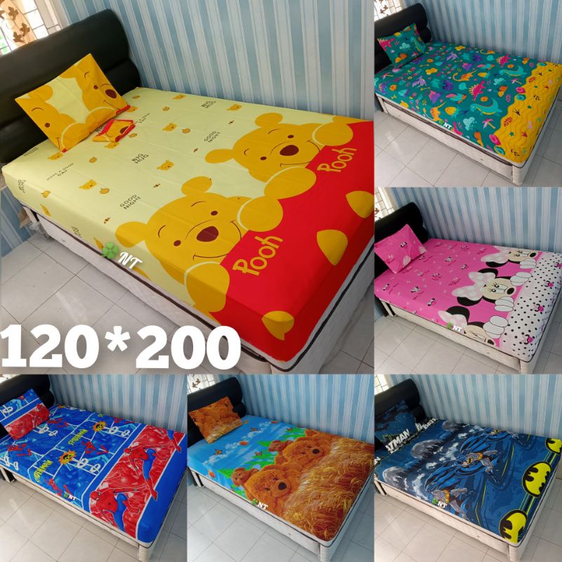 120x200 home made motif jungle lol doraemon Mobil pesawat kuda pony Spiderman Ukuran 120*200