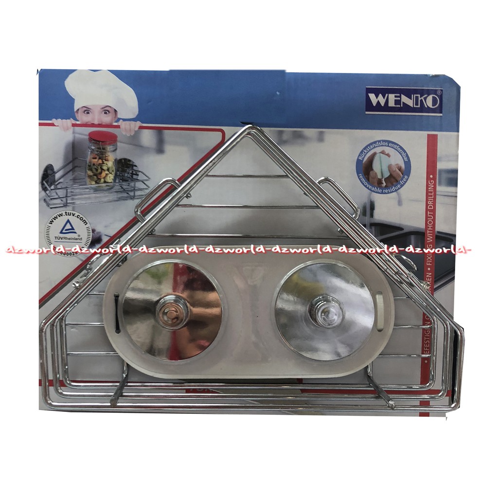 Wenko Corner Rack Rak Pojok Rak Sudut Rak Penyimpanan Dapur