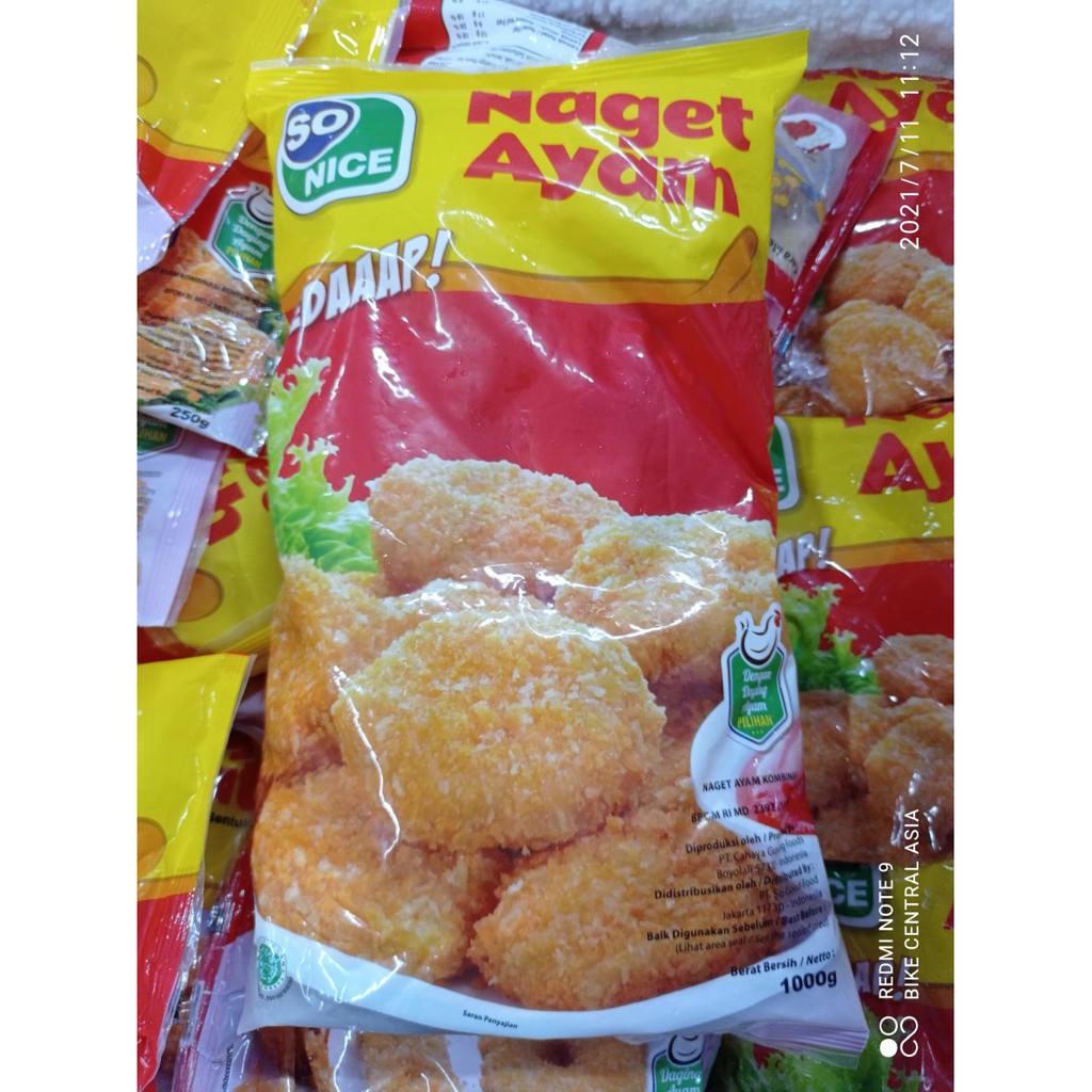 

SO NICE NAGET AYAM 250GR, 500GR, 1KG