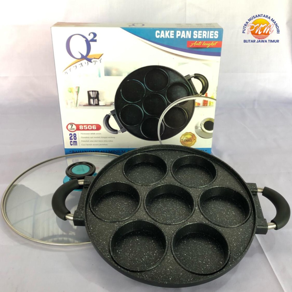 TEFLON KUE - CETAKAN KUE - CAKE PAN - 8 LUBANG - Q2 8507 - TERMURAH