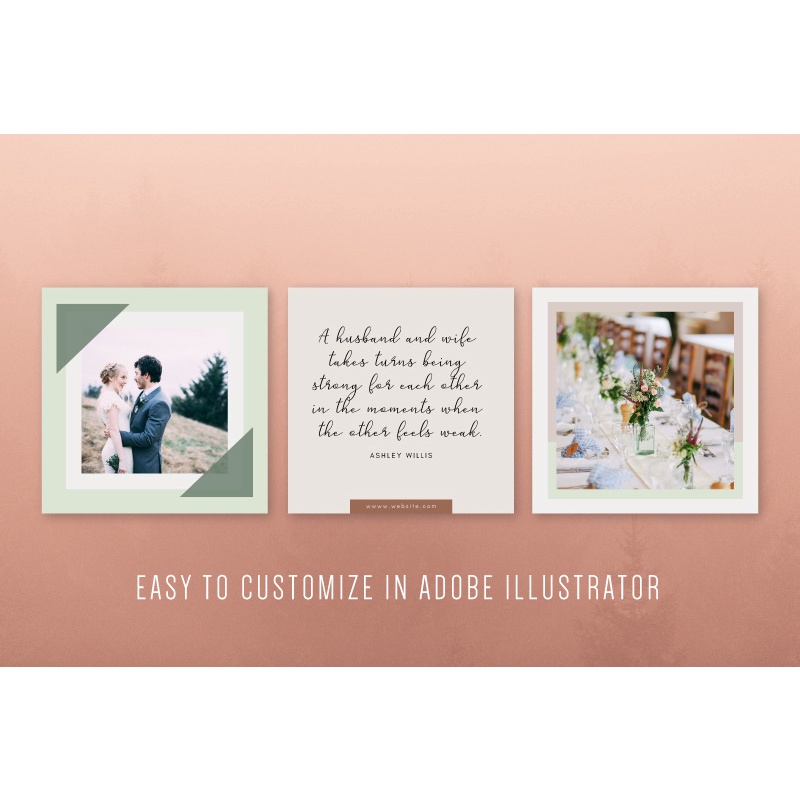 Wedding Social Media Templates