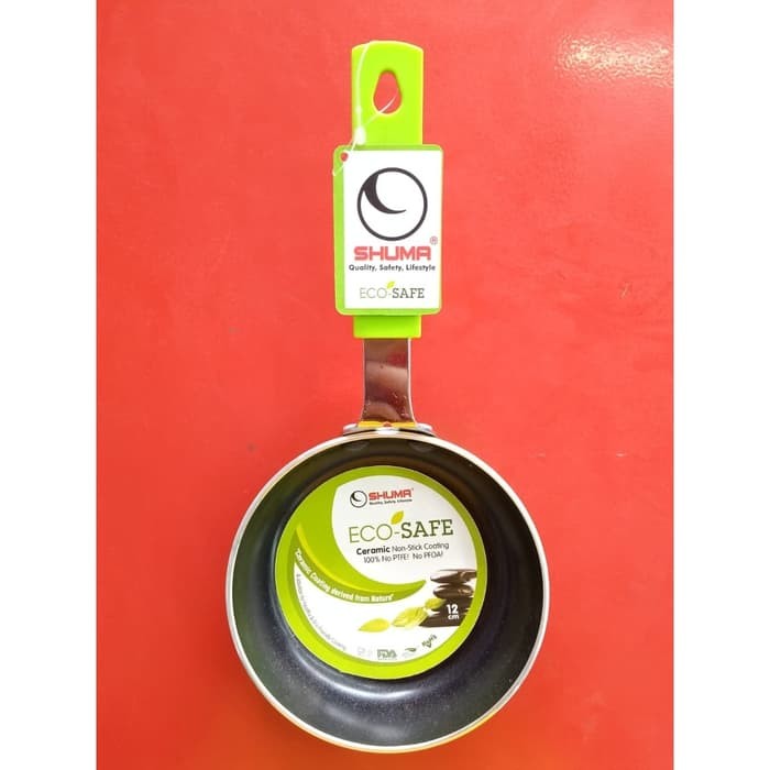 Eco Safe Non Stick Ceramic Fry Pan Mini 12 cm Shuma Wajan Penggorengan