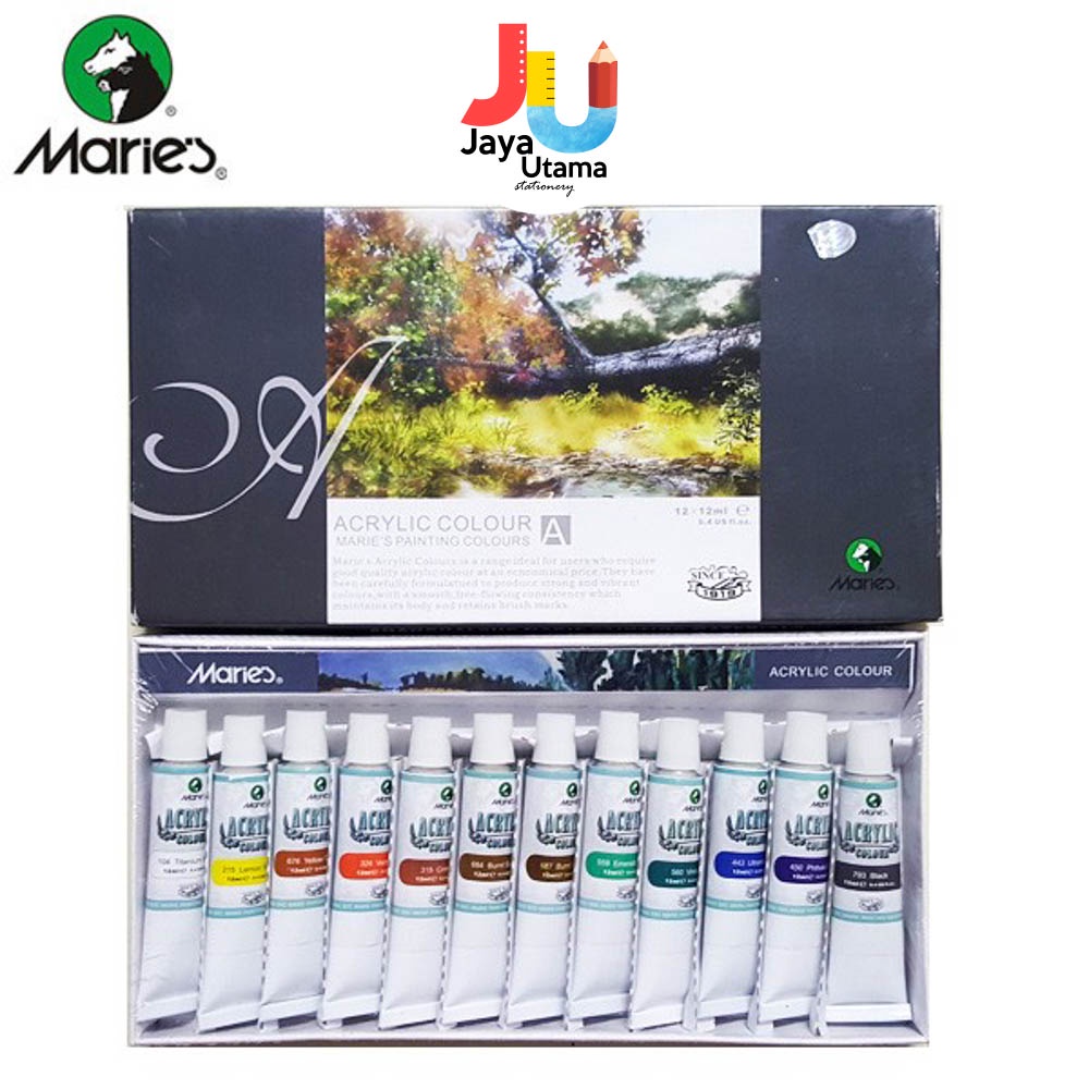 

Maries Cat Acrylic Color Set 12 Warna - 812B Lukis