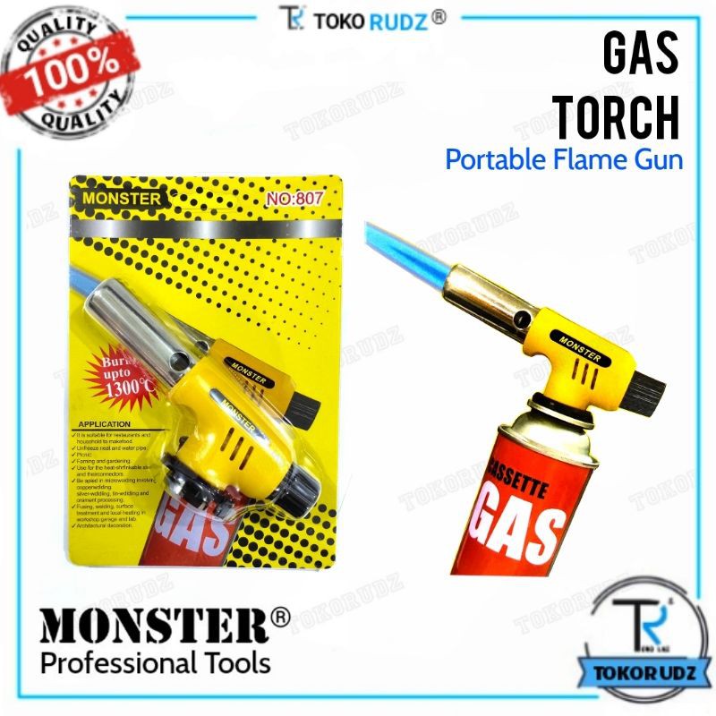 Portable Gas Torch / BBQ Blow Torch / Flame Gun / Korek 807