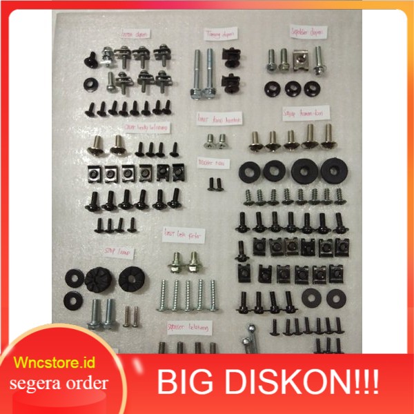 Promo baut lengkap karet bosh baut Buat motor supra x125R