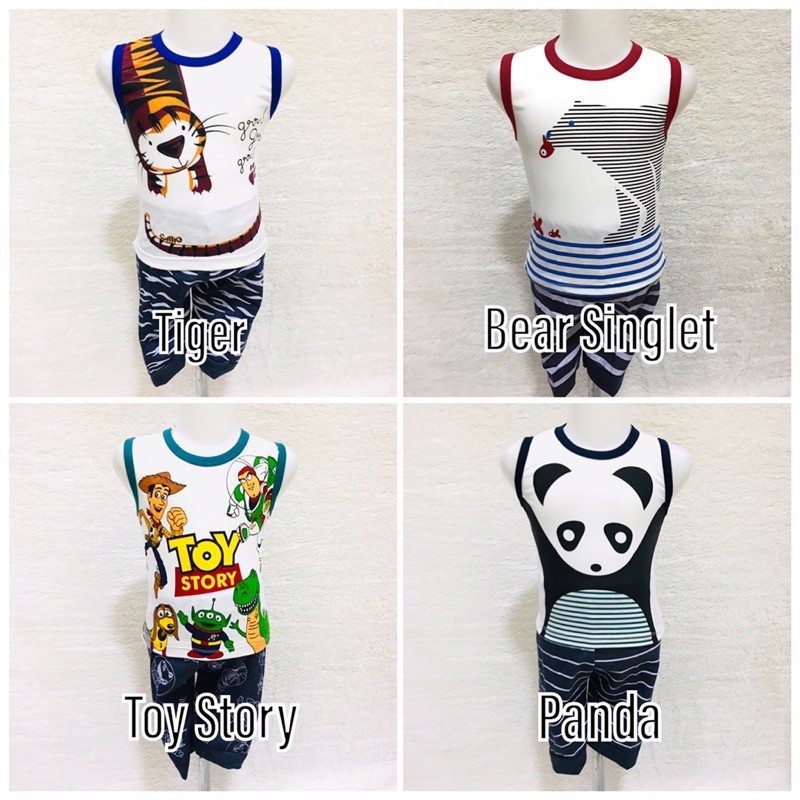 BIG SALE!!!   BAJU SETELAN KIDS / SINGLET ANAK LAKI-LAKI USIA 6-24 BULAN