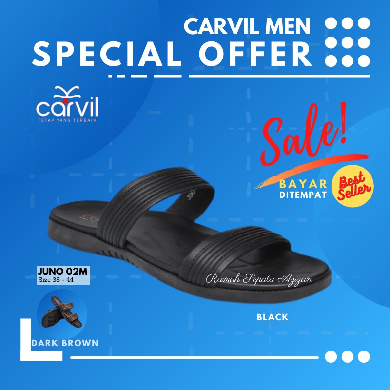 Sandal Pria Carvil / Carvil Juno 02M / Sandal Carvil ORIGINAL