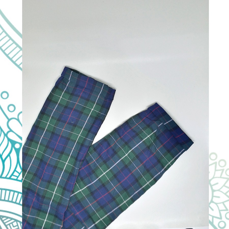 [CYC | COD] REALPICT Tartan Pants Green Celana Baggy Wanita Flanel Premium Tartan Kotak-Kotak Fashion Casual