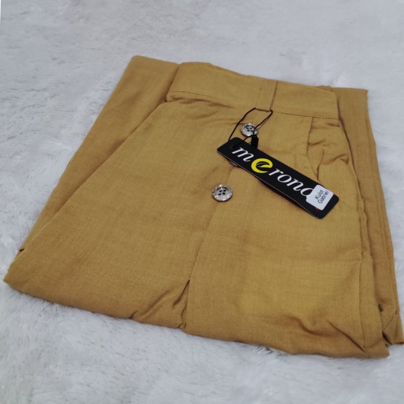 Celana Kulot Gabriell Katun Supernova SUPER PREMIUM Bawahan Wanita Berkualitas-Gabriell MUSTARD