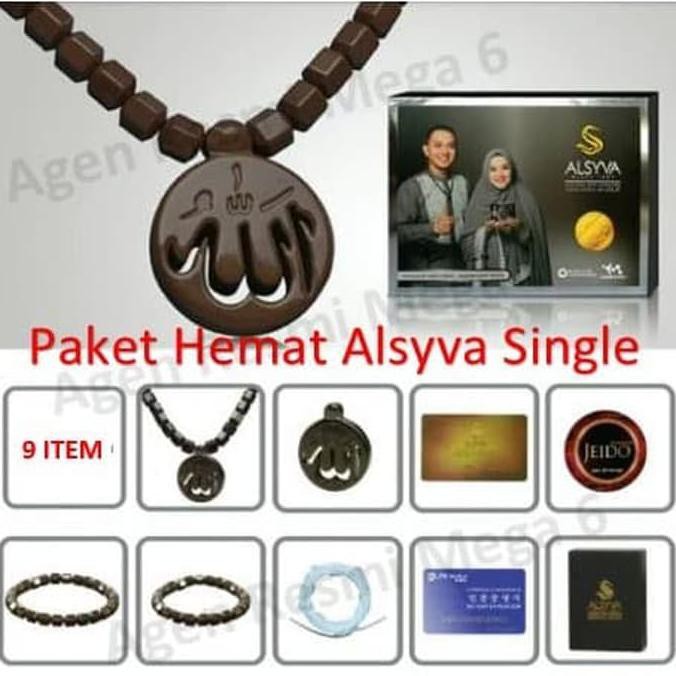 PROMO TERMURAH Alsyva Black Jade Original ( Kalung dan Gelang Alsyva) DX02