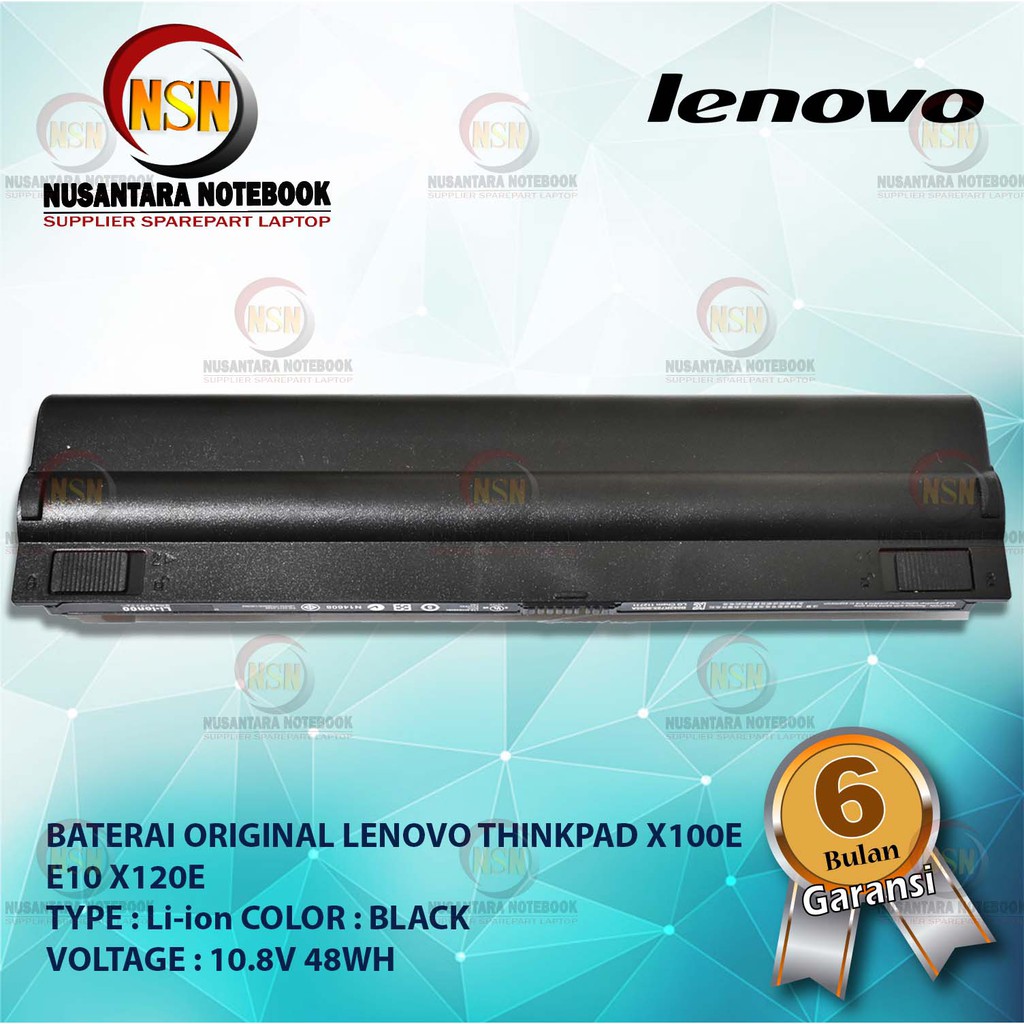 Baterai Original Lenovo ThinkPad Edge 11 inch E10 X100E X120e 17+ 48WH