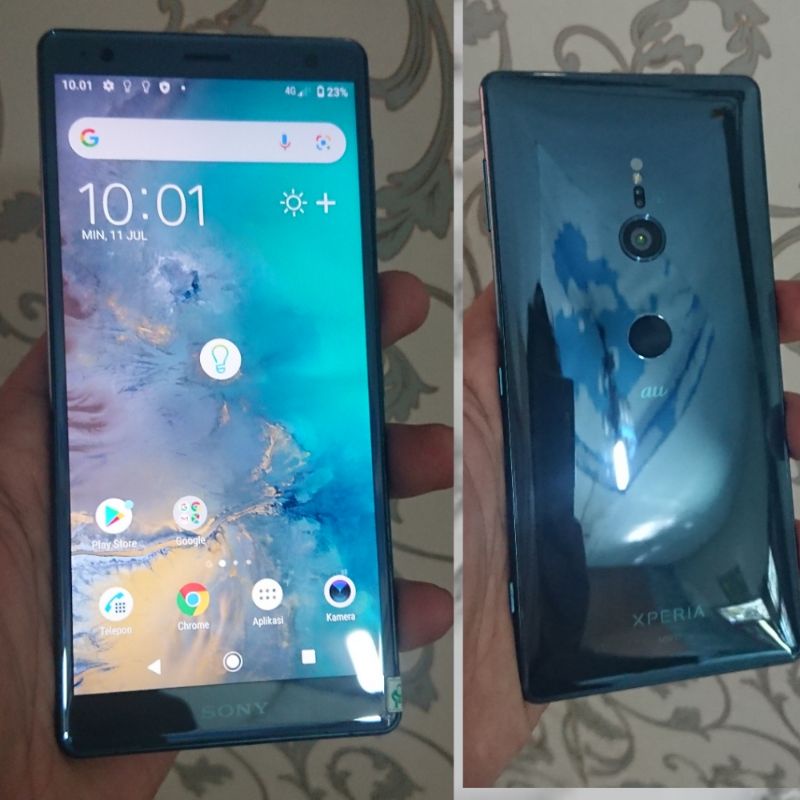 Handphone HP ANDROID SONY XZ2 RAM 4/64GB mulus bening spek gahar anti lelet dan ngeleg hp gaming