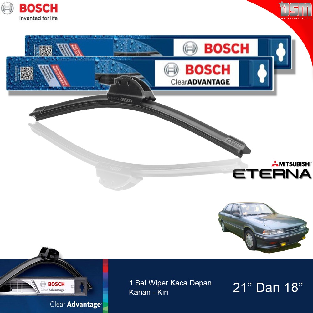 Bosch Clear Advantage Frameless / Wiper Frameless Mitsubishi Eterna 21&quot; dan 18&quot; / Wiper Eterna