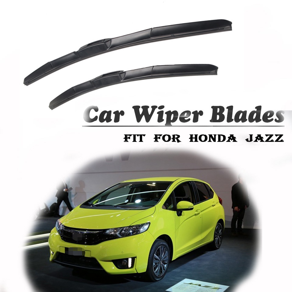 1 Set Karet Wiper Kaca Depan Mobil Untuk Honda Jazz 2016 2015 2014 2013-2002