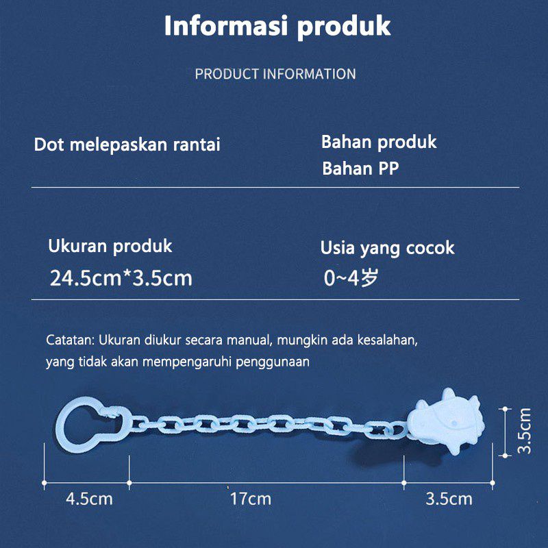 RANTAI DOT BAYI / TALI GANTUNGAN EMPENG BAYI / TALI EMPENG / TALI KOMPENG / RANTAI EMPENG / TALI KOMPENG