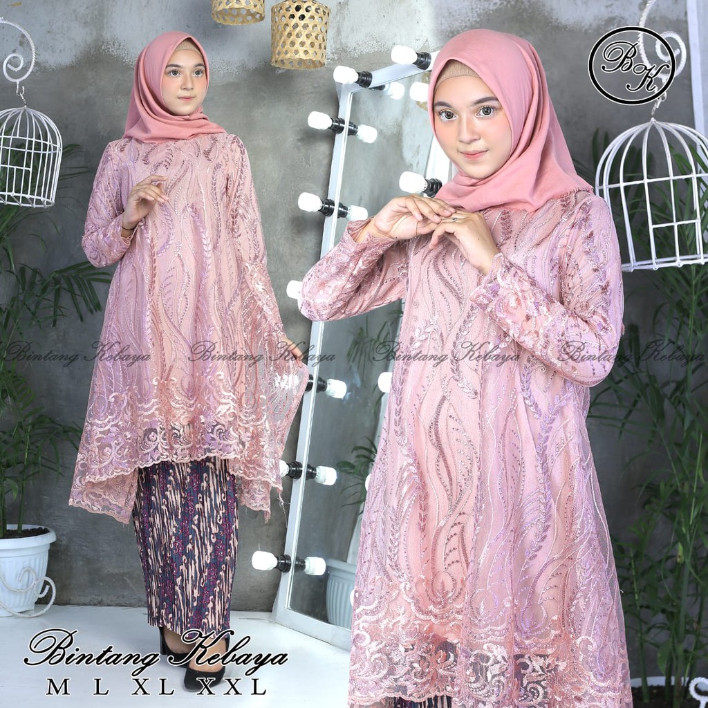 PROMO SET TUNIK BORDIR TIMBUL / SET TUNIK TULLE BORDIR